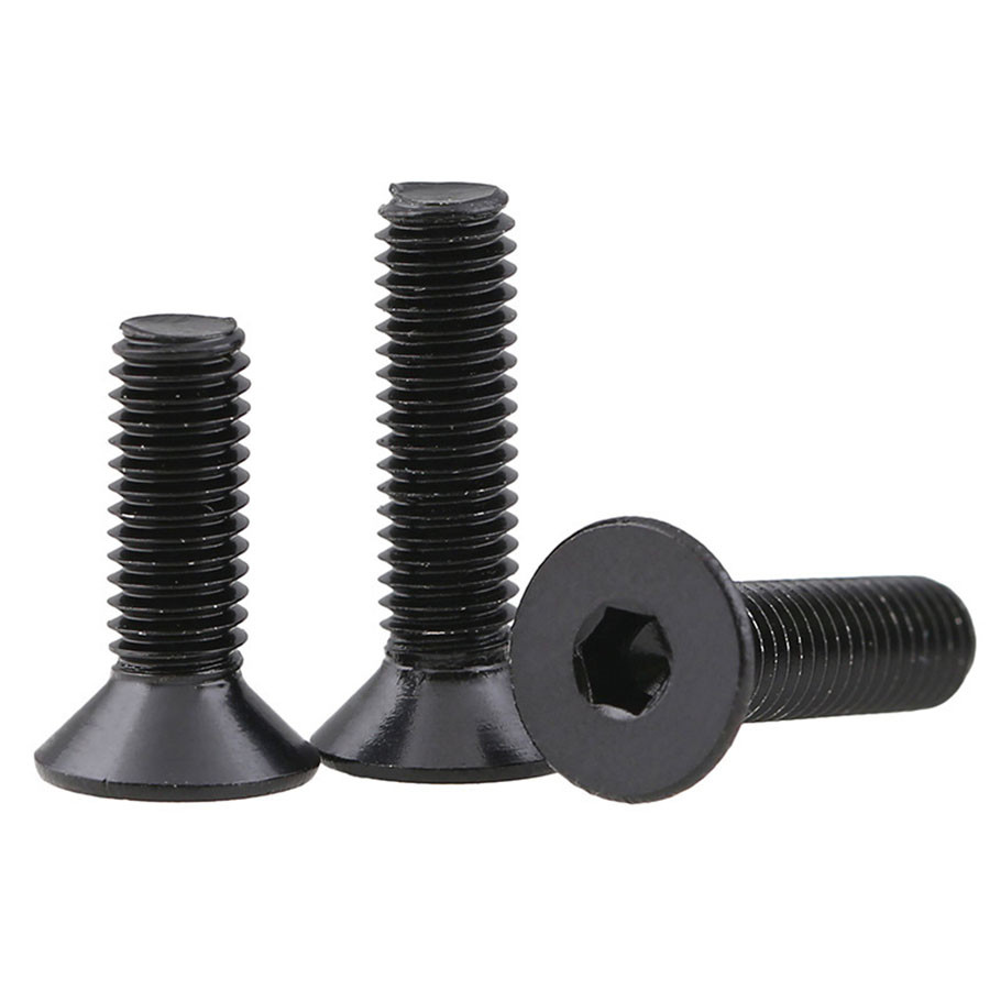 Electrophoresis Black 304 stainless M3 M4 M5 Countersunk hex socket screws