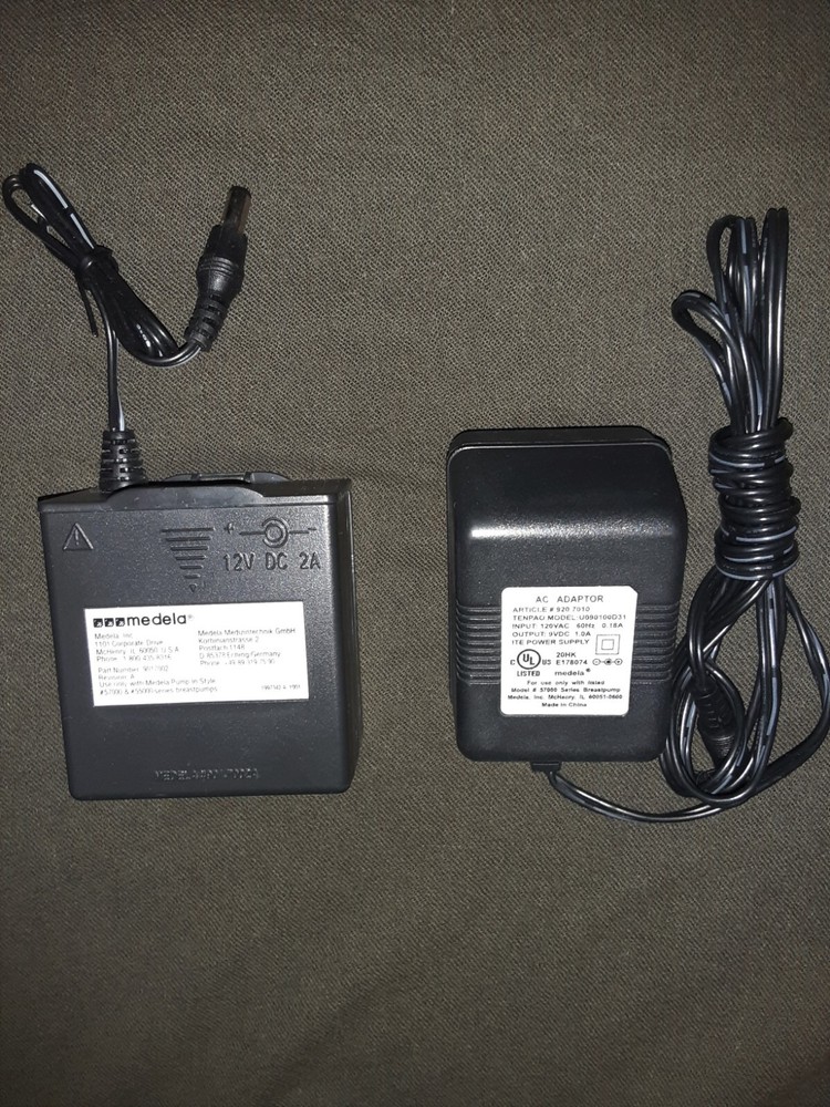 Medela double breast Pump In Style Advanced Replacement Power Cord+battery pack