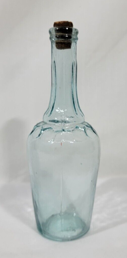 Antique Whittled Decorative Unmarked Bottle