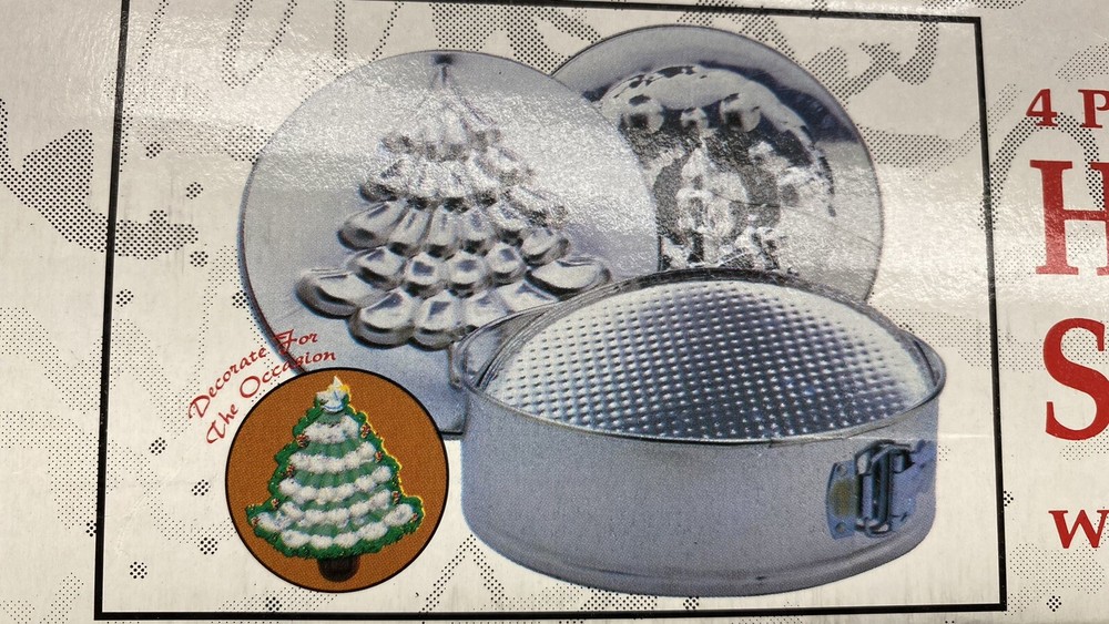 Norpro 4-Piece Holiday Springform Cake Set NIB