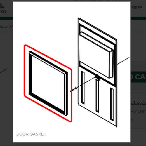 DOOR GASKET # 1011448-06