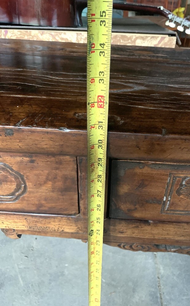 Large Antique Chinese Buffet Table