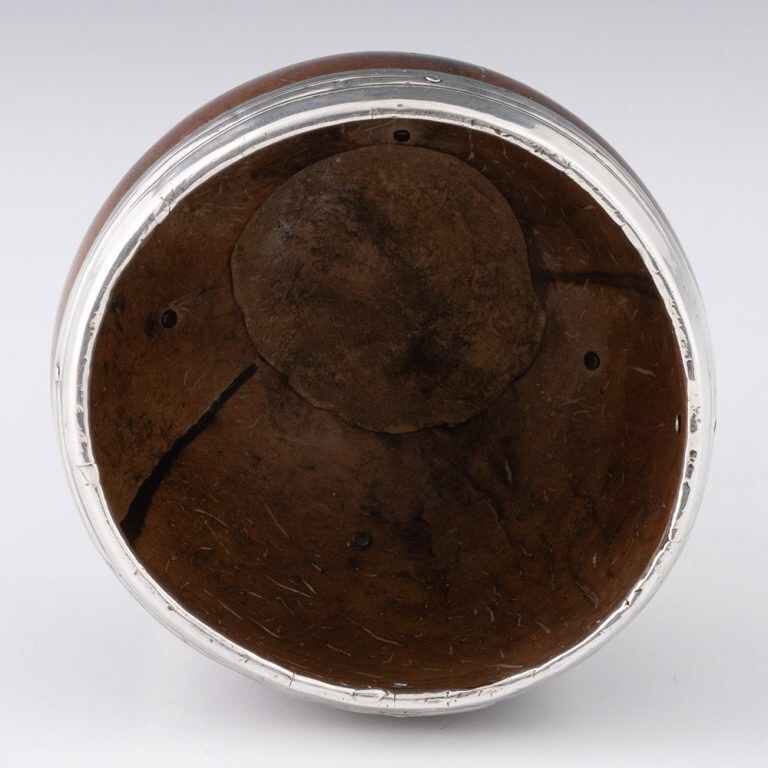 Coconut Cup with Silver Mounts c1800