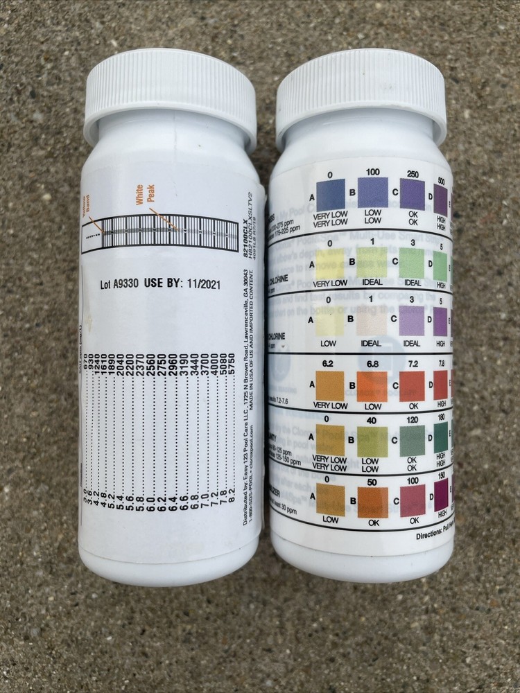 Clorox Pool & Spa Multi-Use Smart Strips (24 left) & Salt (8 left) Test Strips