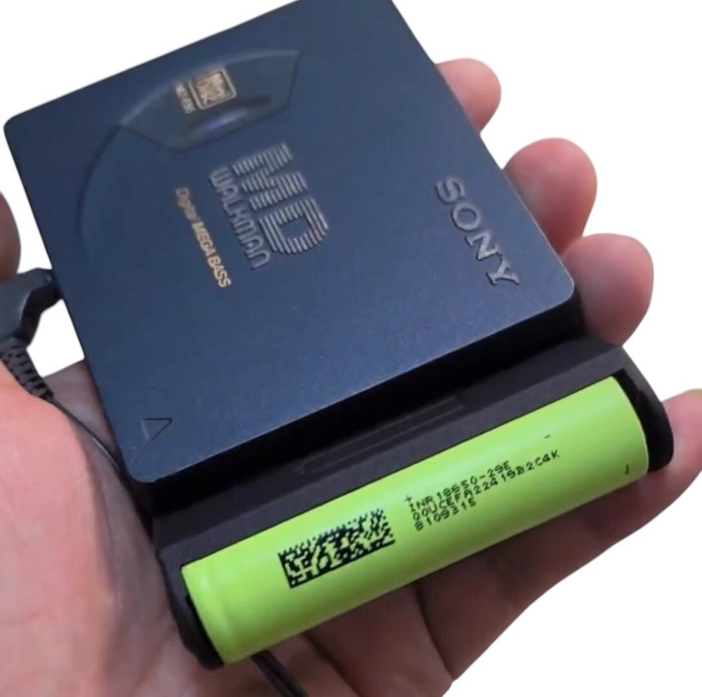 Rechargeable Battery Case For SONY MD E30 E50 E77 E505 E700 E710 E720 E730