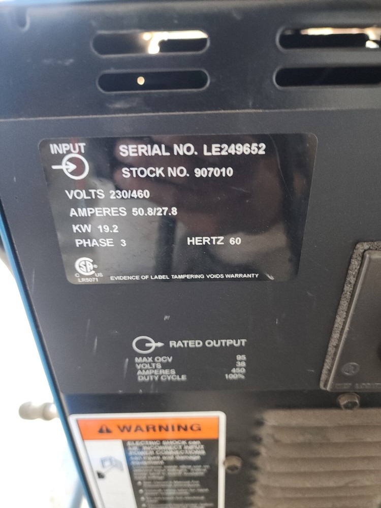 Miller Arc Welder 456 CC/CV DC Inverter
