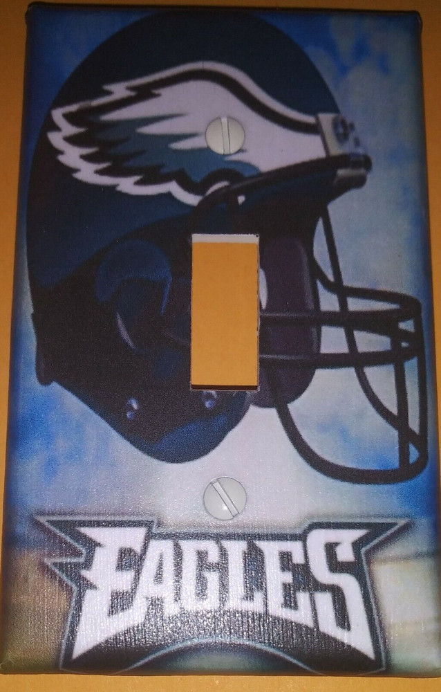 Custom Handmade Philadelphia Eagles Single Toggle Light Switch Cover