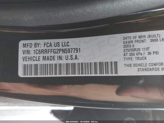 RAM1500 2023 Fob/Remote 12611948