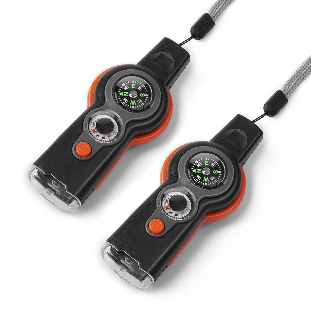 Emergency Survival Function Whistle, Outdoor Multifunctional Tool Safety Whis...