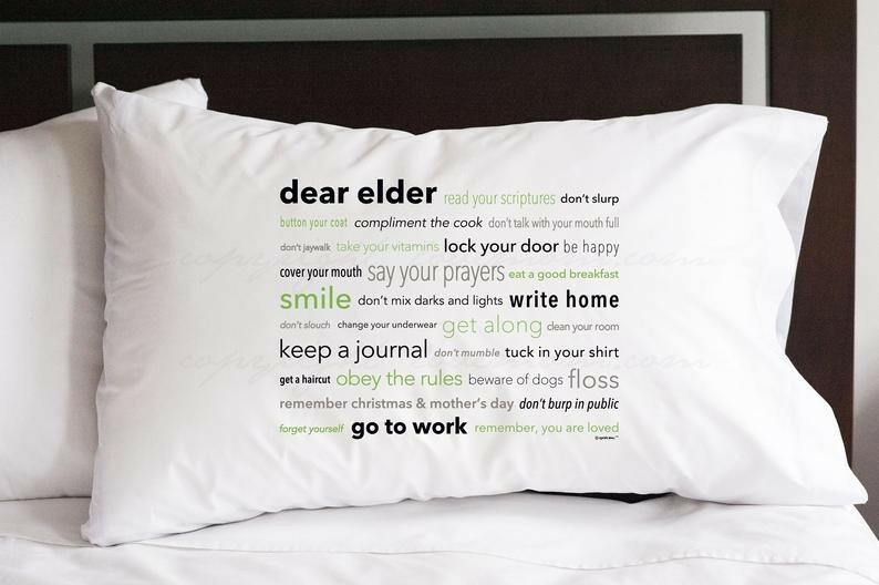 New Dear Elder Missionary Pillowcase