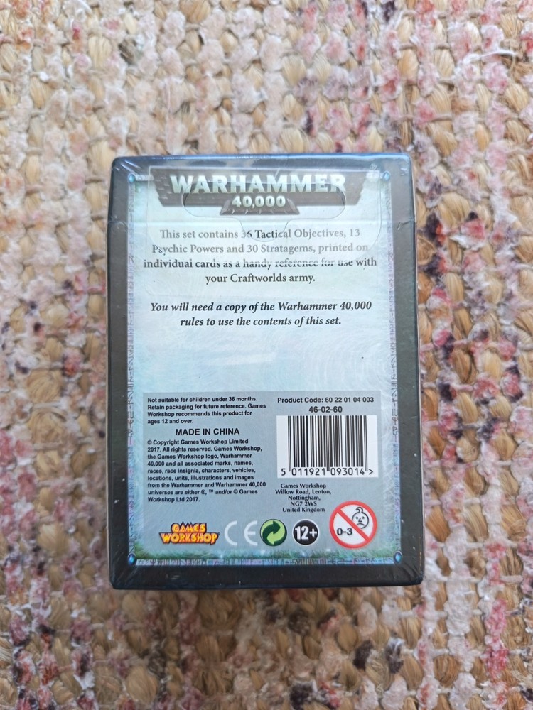 Warhammer 40K Craftworlds Datacards Pack Sealed 2017