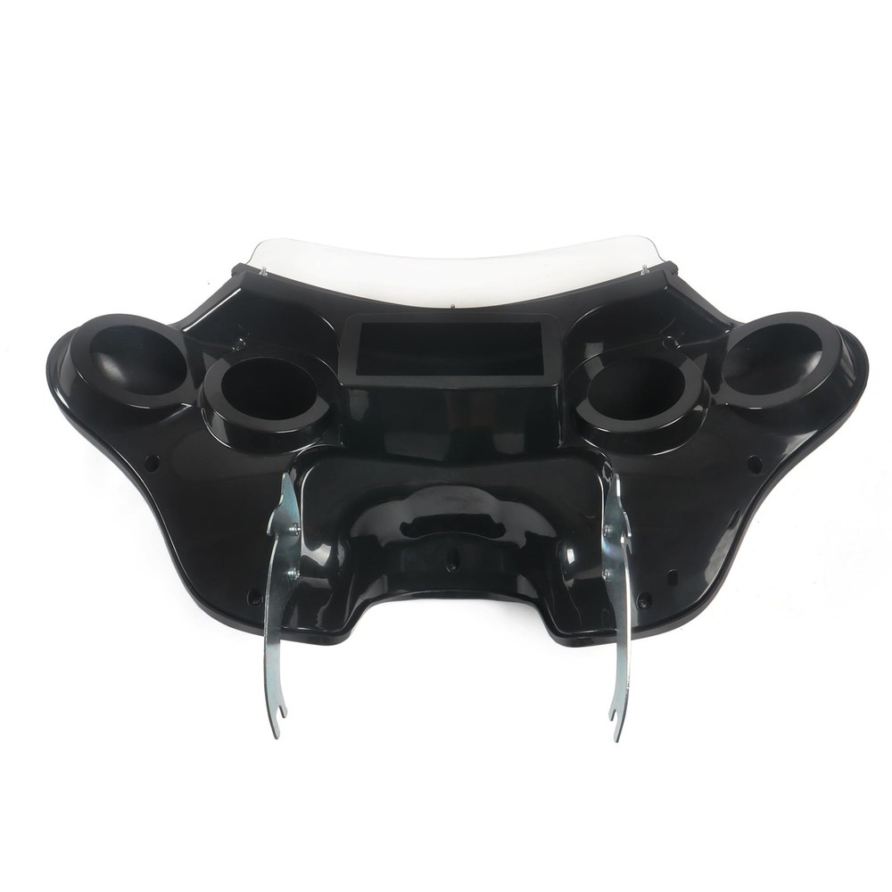 Batwing for HD Heritage Softail Fat Boy Clear Windshield 4 Speaker Mount