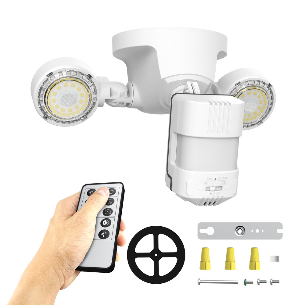 Floodlight 10,000LM LED Motion Sensor Outdoor Security W/Remote Control SANSI