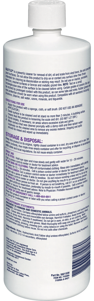 GLB® TLC SURFACE CLEANER - QUART **2-PACK (GLB - 71028A)