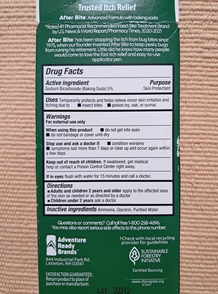 After Bite Advanced Sodium Bicarbonate Itch Relieving Liquid 0.5 fl. oz. - 2pack