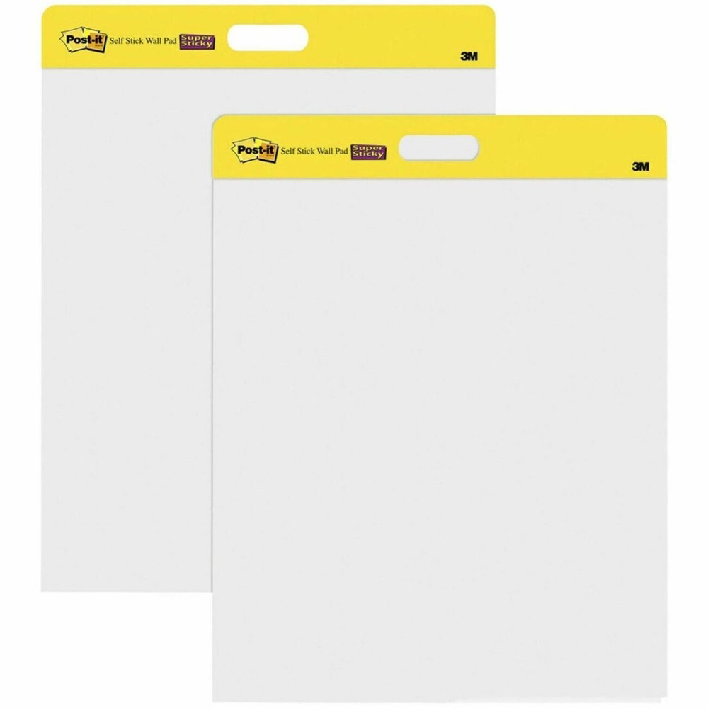 3M MMM566 Post-it Wall Pad 20 Sheets 20"x23" White 2/Pack