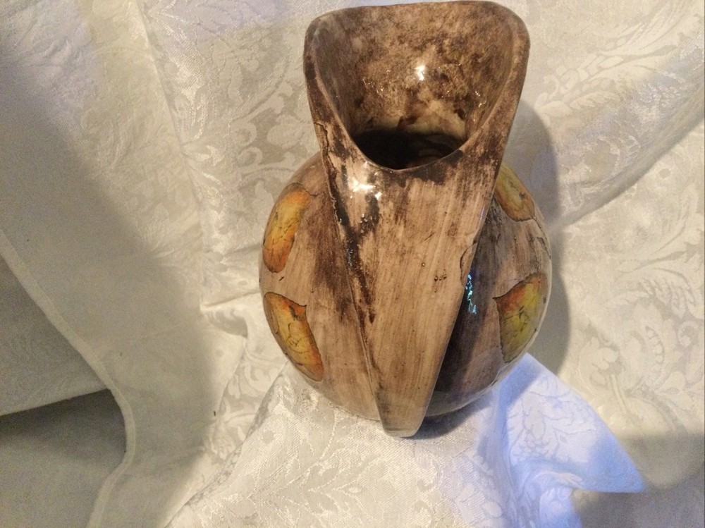 vintage Handcrafted Pottery Pitcher Or Vase