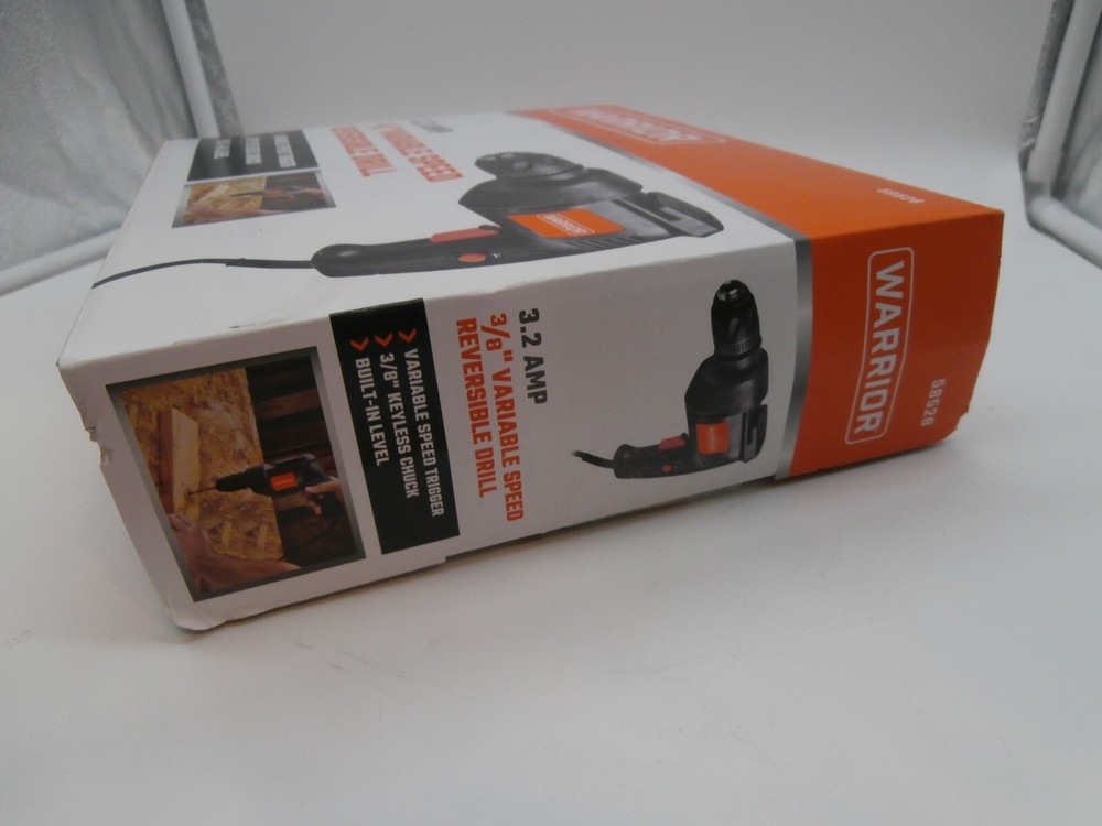 NEW "WARRIOR" Brand 3/8 Variable Speed Reversable Drill 110V