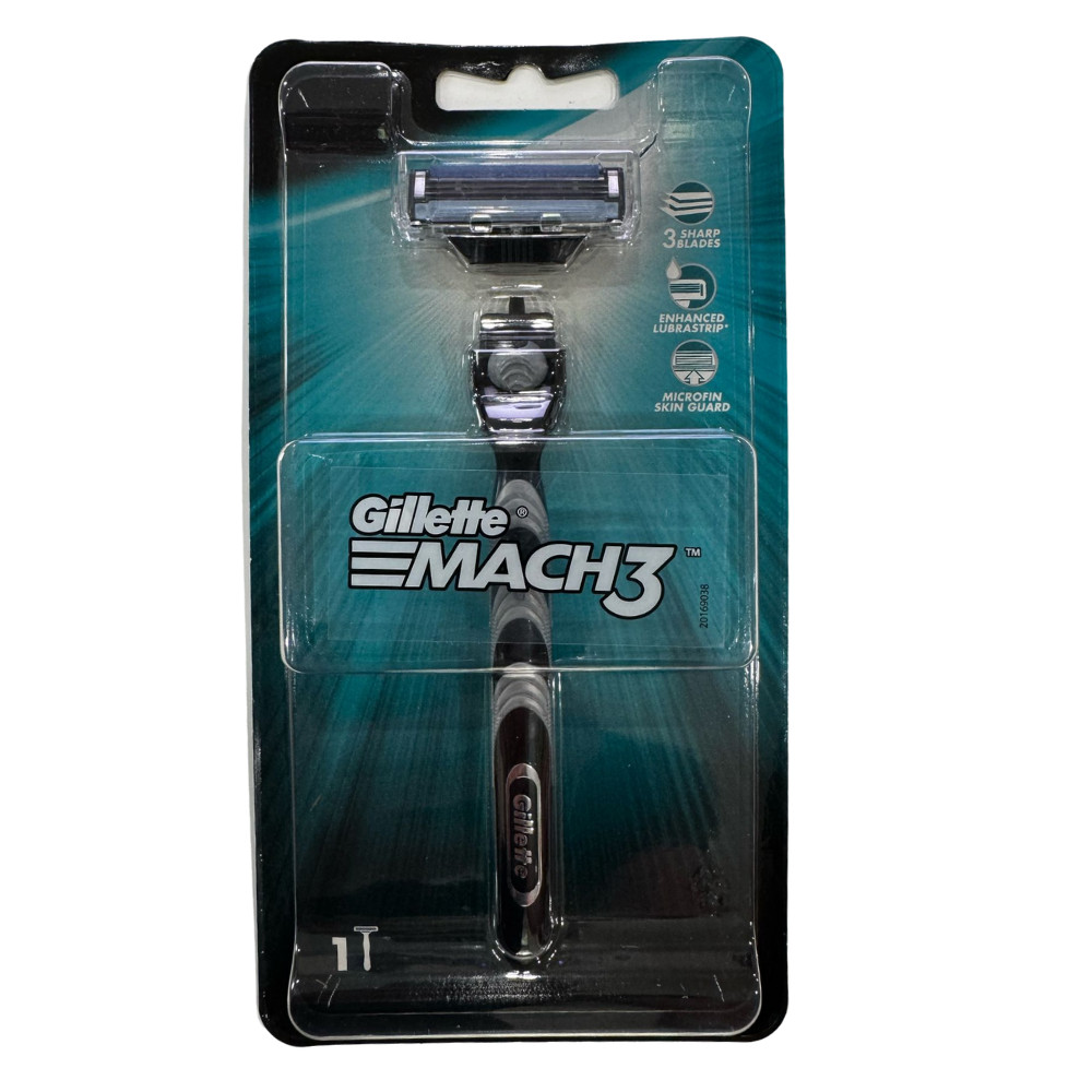 Gillette Mach3 Men's Razor Handle and 1 Blade Refill