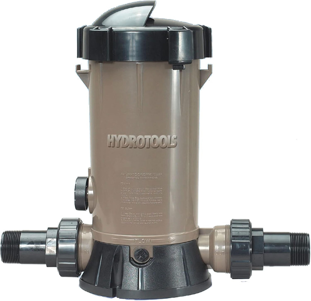 Hydrotools 8750 In Line Automatic Chlorine Feeder 9 lb Capacity Pool Chlorinator