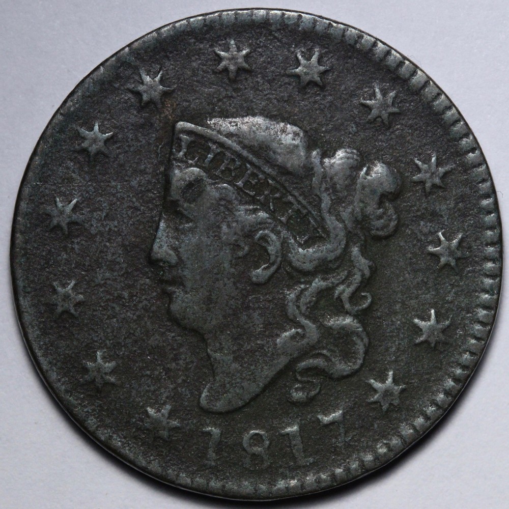1817 Coronet Head Large Cent VF E113 GSYNM
