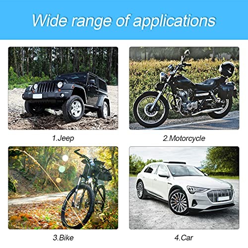 Deer Warning Whistle for Car with Extra Tapes, 4 Pack Save Deer Black/4PCS