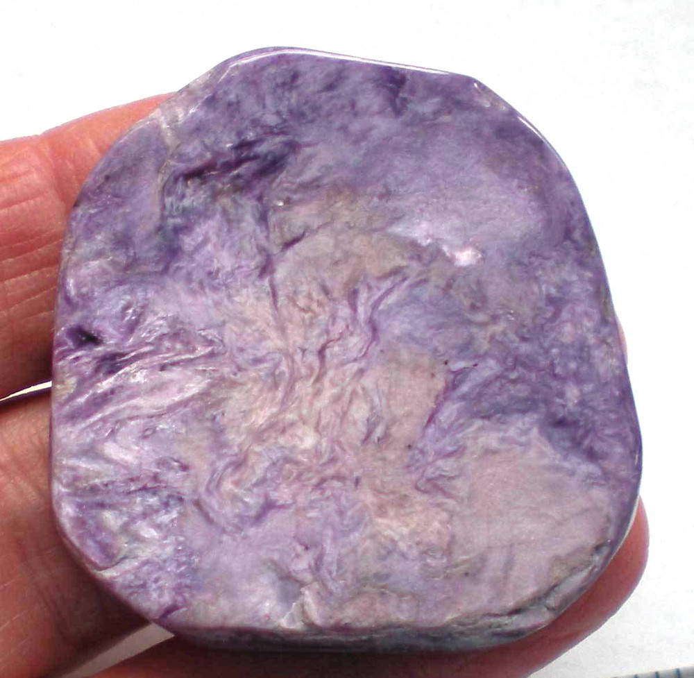 Charoite A Flat Palmstone  sc760f