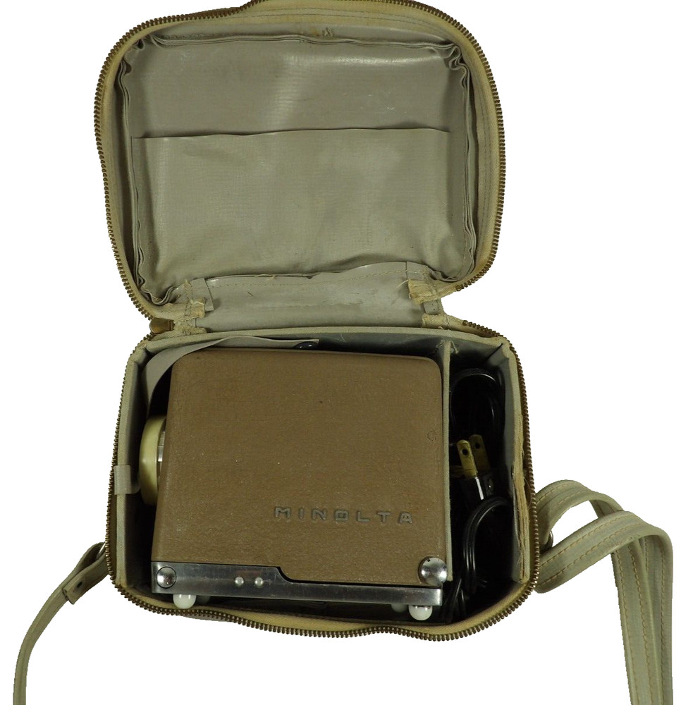 Minolta Mini Projector w/ Case - Working