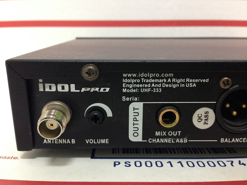 IDOLpro Uhf-333 Dual Channel Receiver