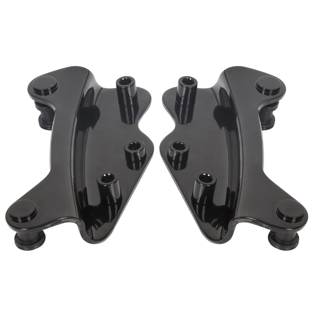Black 4 Point Docking Hardware Kit For Harley Touring Electra Glide 2009-2013