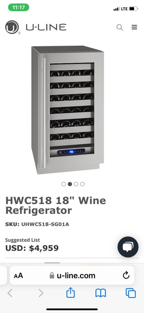 HWC518 18" Wine Refrigerator