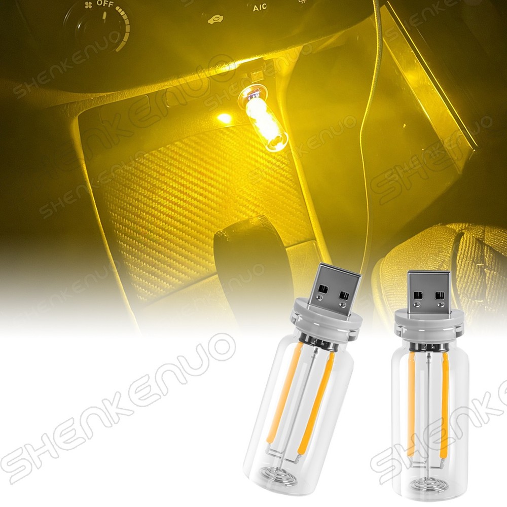 Touch Control Car USB LED Warm White Light Atmosphere Night Light Dimmable New