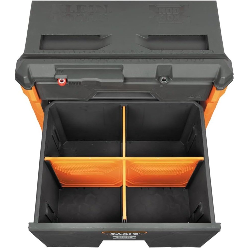 Heavy-Duty Rolling Tool Box with Double Deep Drawers, Stackable Tool Organizer