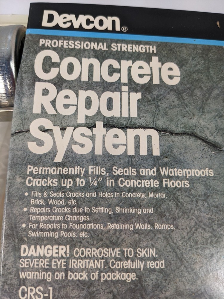 Devcon Double Epoxy Pro Concrete Crack Repair System 8 Injectors and Tool Kit