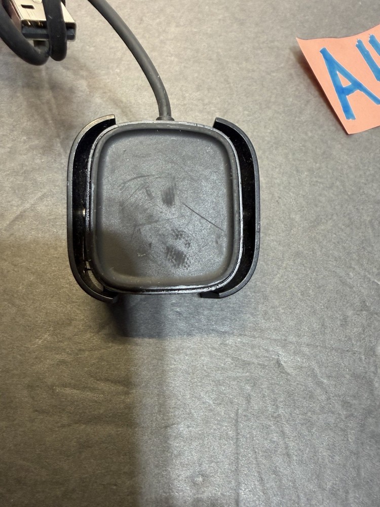Fitbit Versa 2 Smart Watch USB Charging Cradle Dock -Black w/Snapon