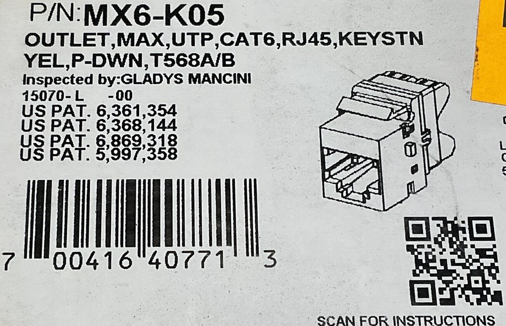 siemon outlet MX6-K05