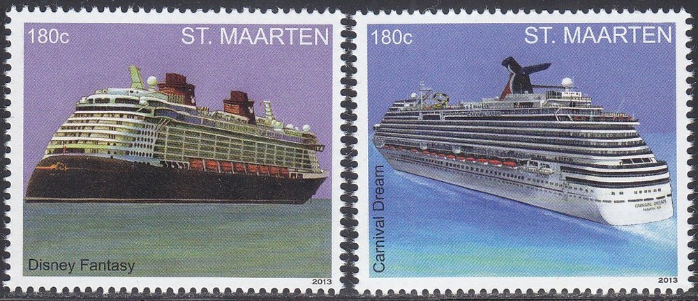 Sint Maarten Issue 2013 (162-163) Cruise Ship