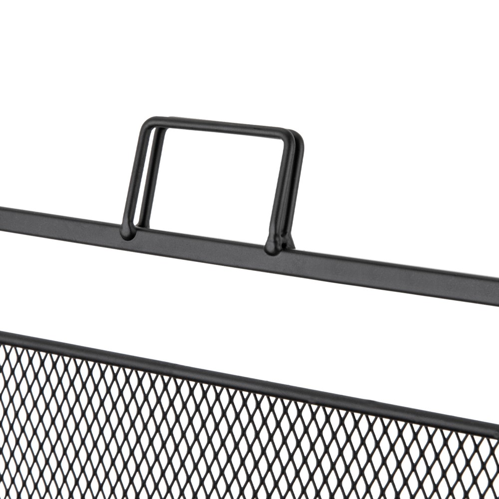 4-Tier Iron Display Rack for Retail Snacks and Candy Organization, Black