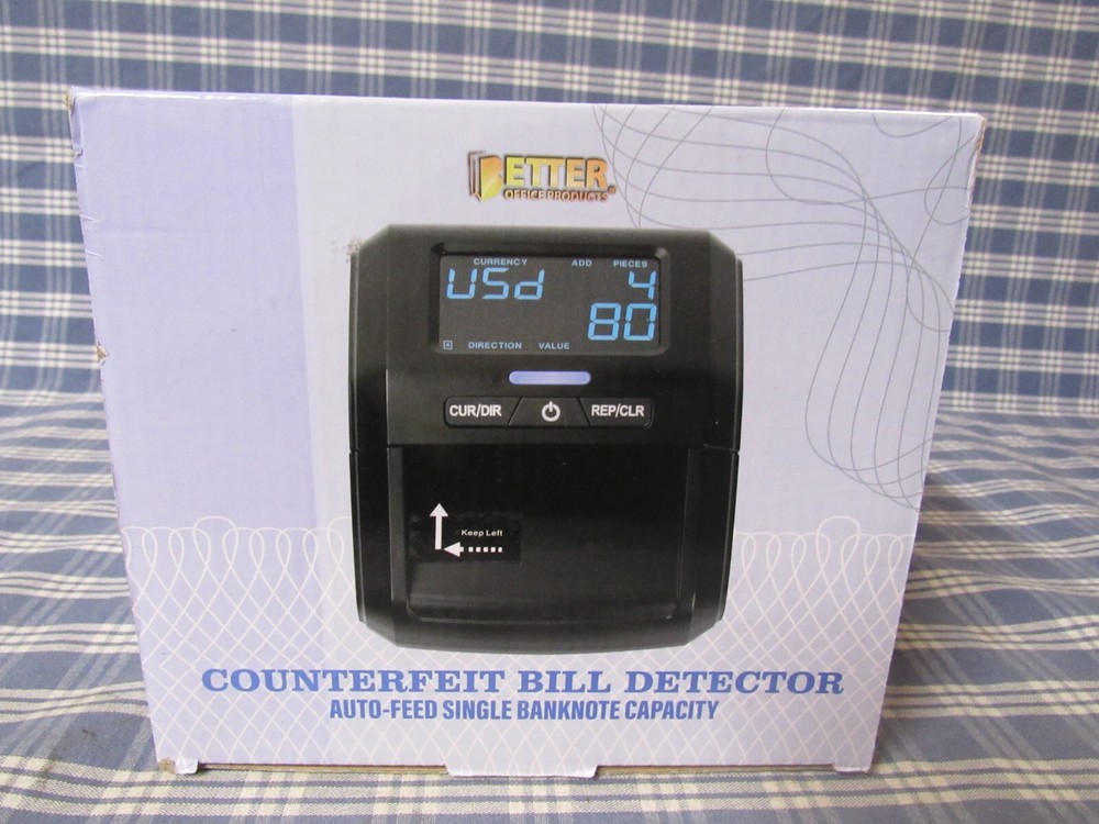 Counterfeit Bill Detector Machine with LCD Display (New Open Box) FREE SHIPPING.