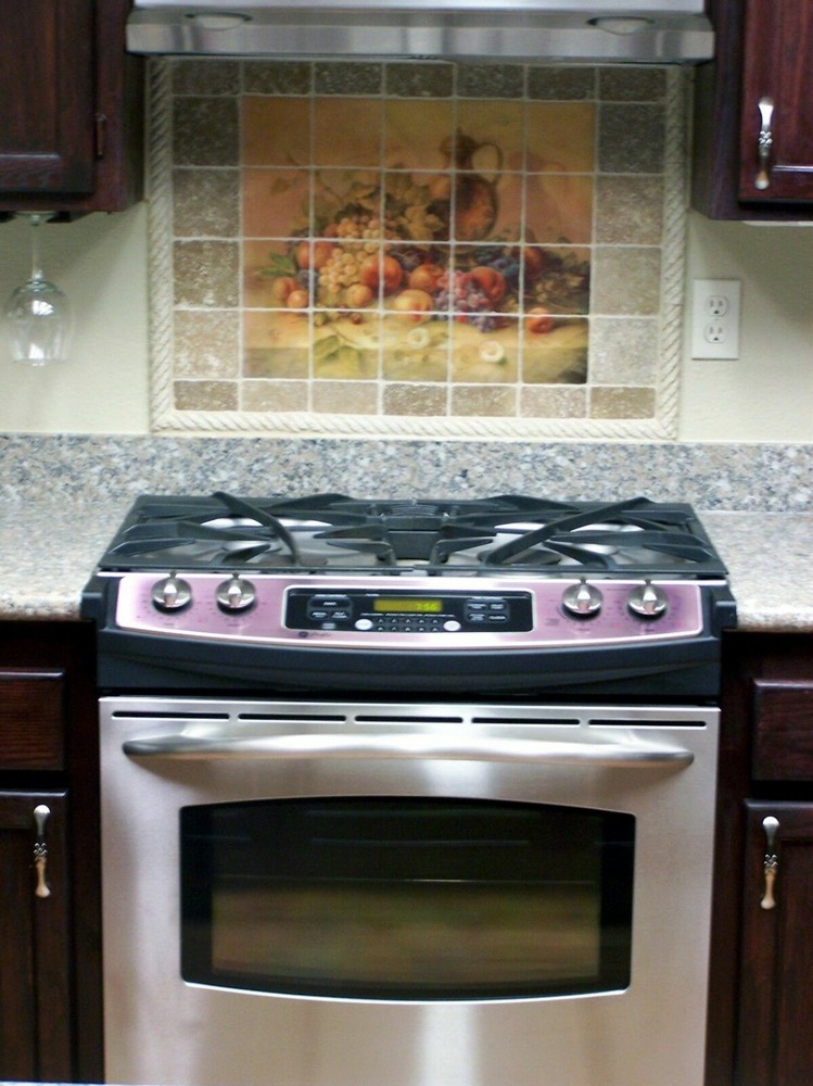 30 x 24 Art Corrado Pila Mural Ceramic Grape Backsplash Tile #337