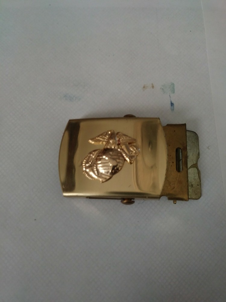 Usmc Anchor Globe Brass Buckel