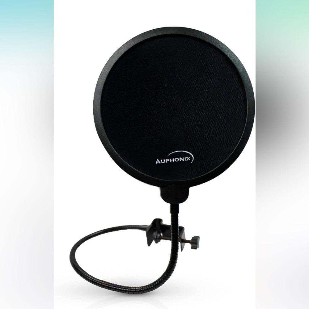 Pop Filter Screen for Microphones - Gooseneck Clamp