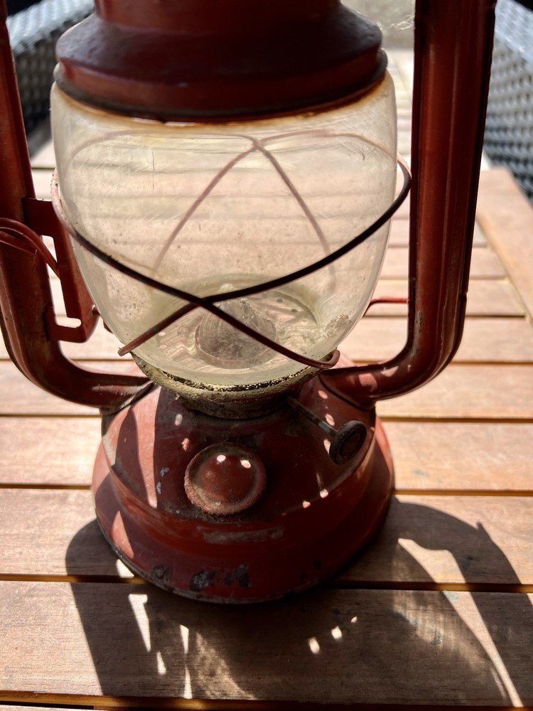 Cool, Old Antique Orange Lantern