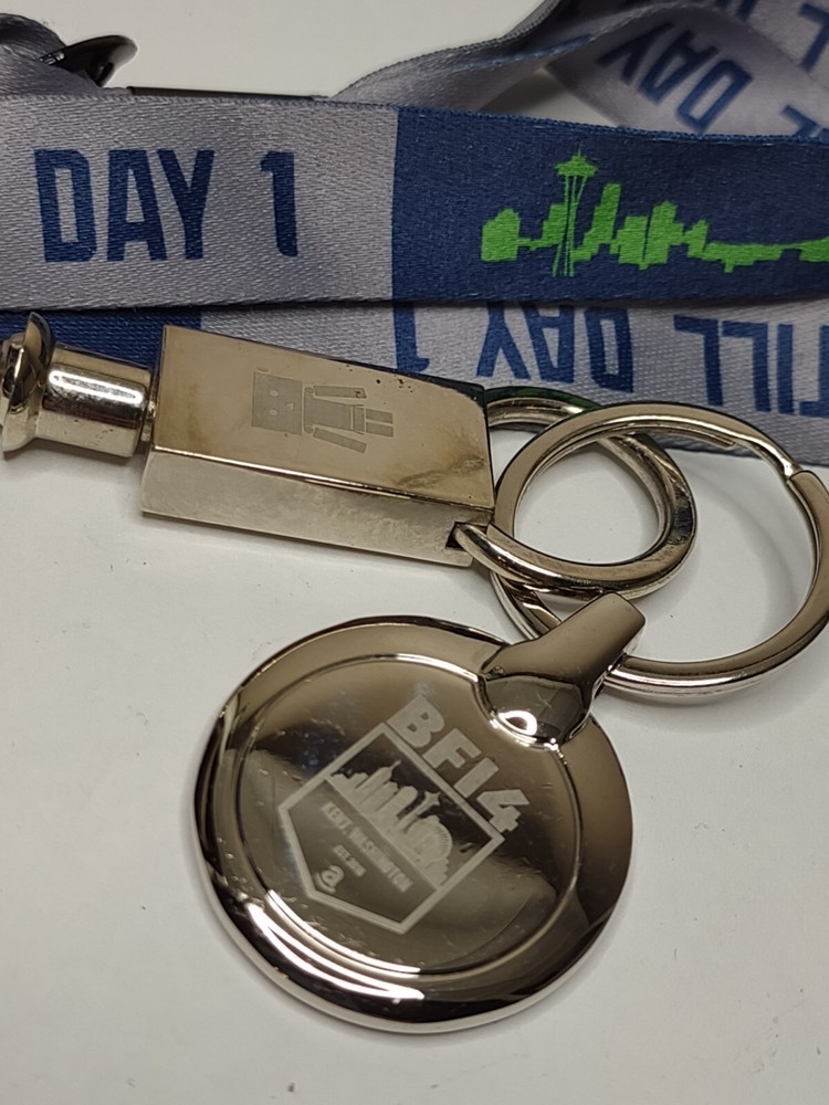 BF14 Still Day One Seattle Lanyard And Keychain