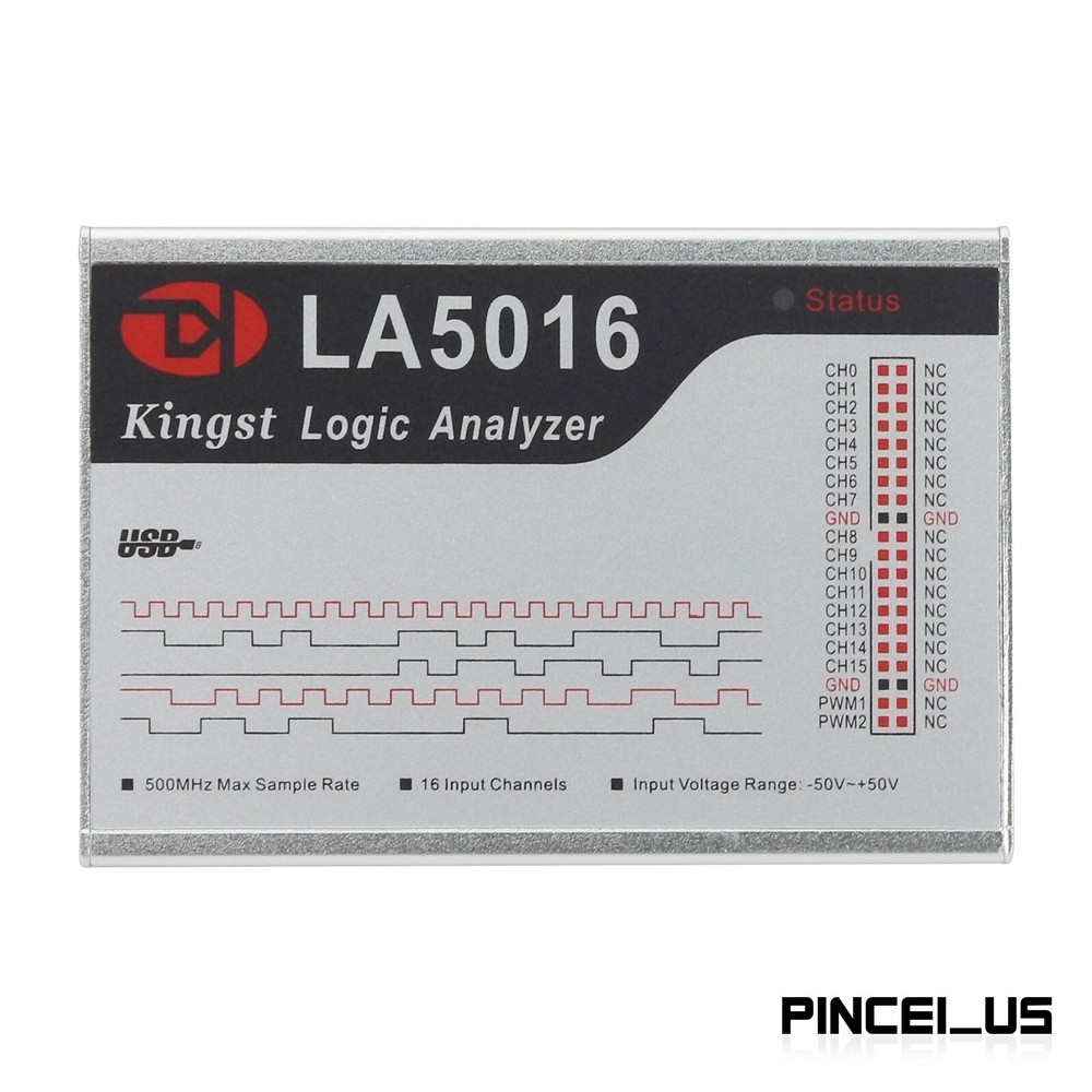 LA5016 USB Logic Analyzer 16 Channels Max Sampling Rate 500M 10G Depth pe66