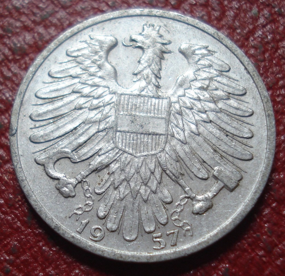1957 AUSTRIA SCHILLING IN EF CONDITION