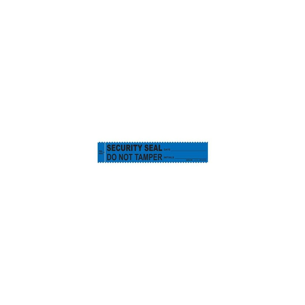 Sirchie Evidence Integrity Strips, Security Seal, 100/Box, Blue #SM1000SSB