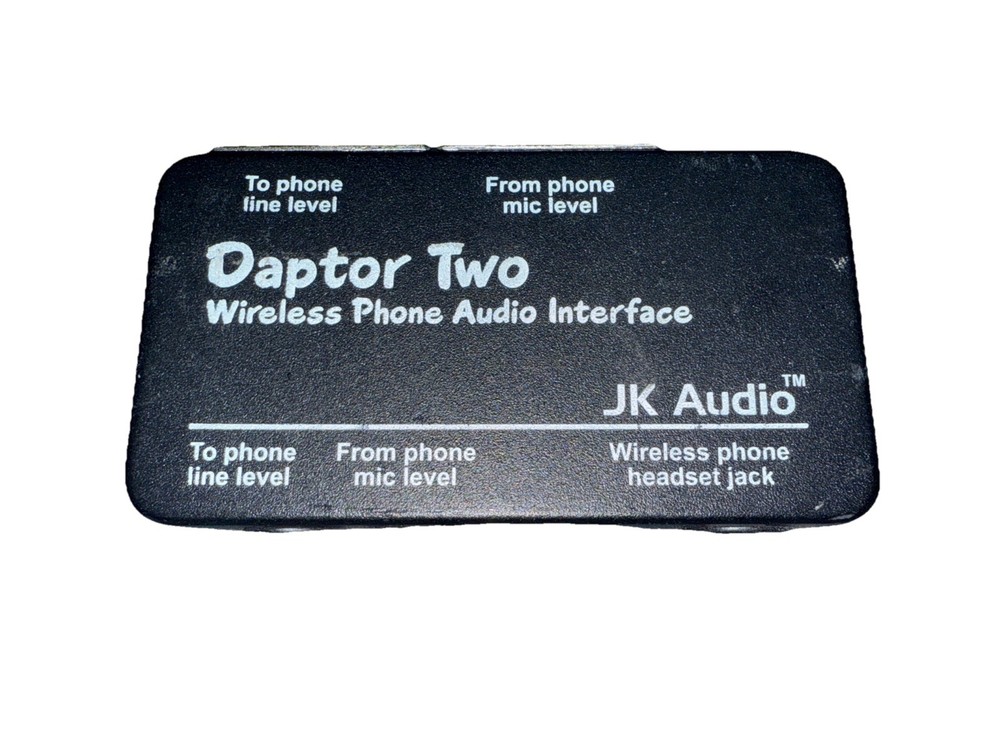 JK Audio Daptor Two Wireless Phone Audio Interface No Wire