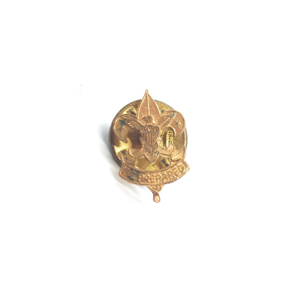 Vintage Boy Scouts Be Prepared Pin BSA Fleur de Lis Eagle Emblem Scouting