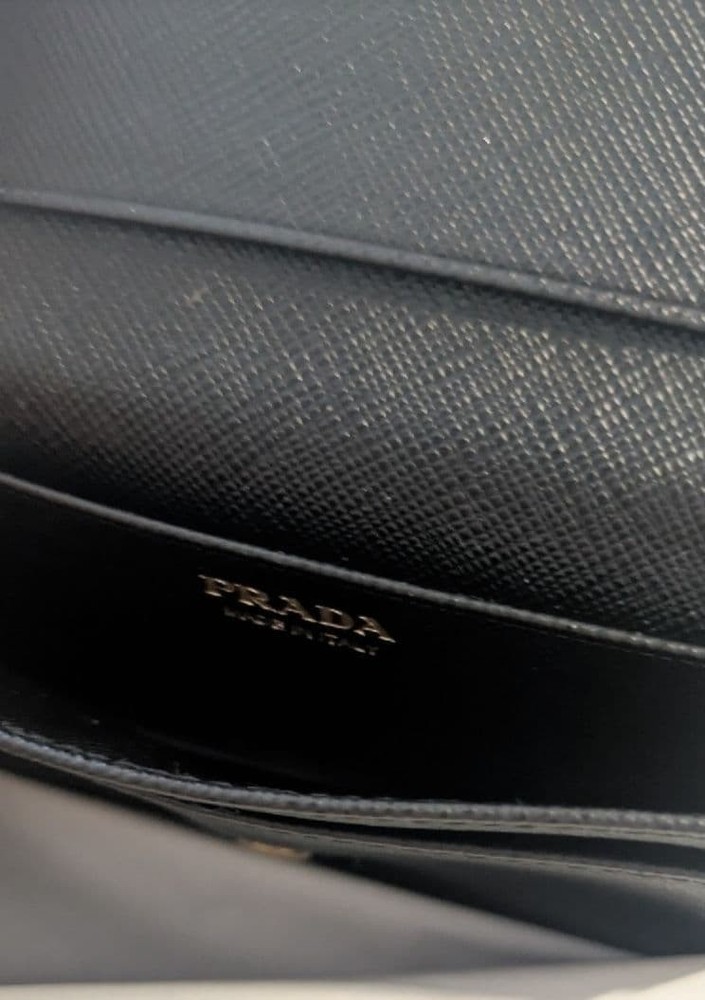 PRADA Business Card Holder Black
